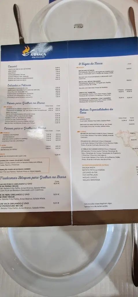 Menu_A Tasca dos Vilelas_Pinhal Novo_immagine_1