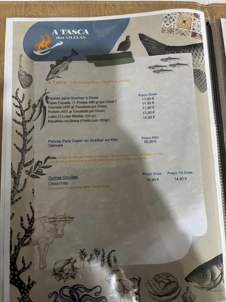 Menu_A Tasca dos Vilelas_Pinhal Novo_immagine_4