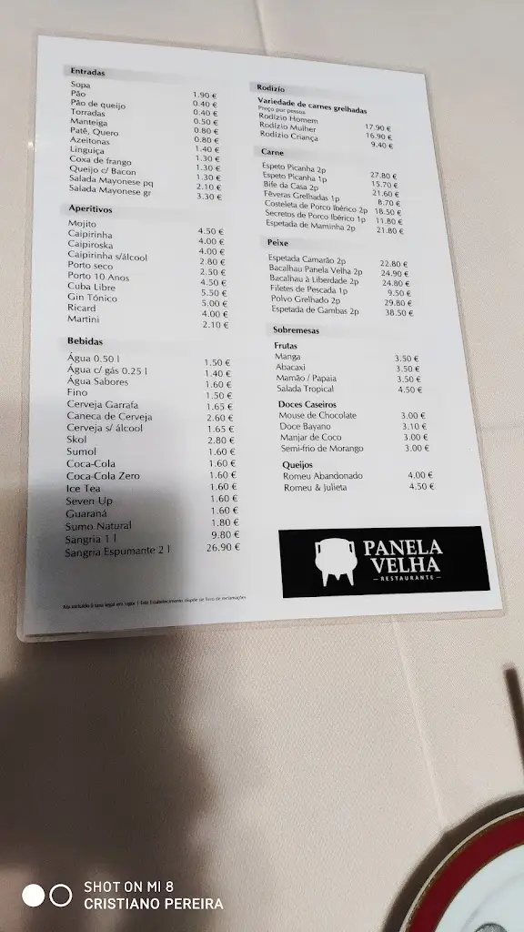Menu_Panela Velha Restaurante_Rio Meão_image_3