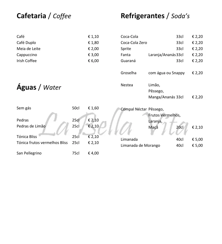 Menu_La Bella Vita_Porto Covo_image_3