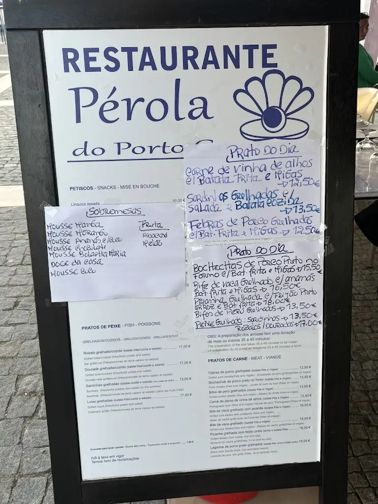 Menu_Pérola do Porto Covo_Porto Covo_immagine_1
