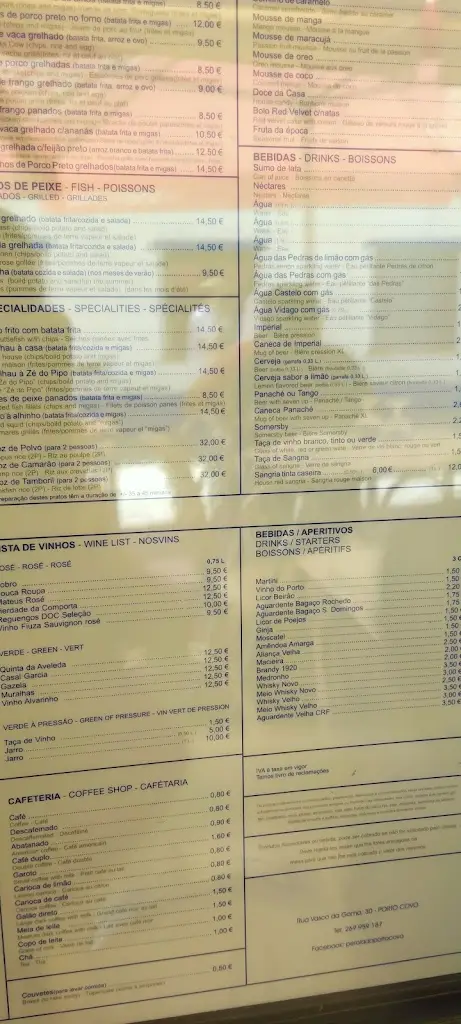 Menu_Pérola do Porto Covo_Porto Covo_immagine_2