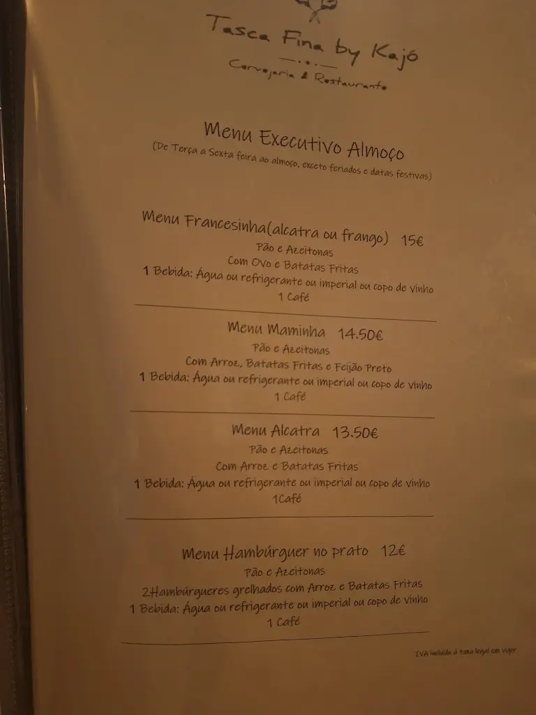 Menu_Tasca Fina by Kajó_Quinta do Anjo_immagine_1