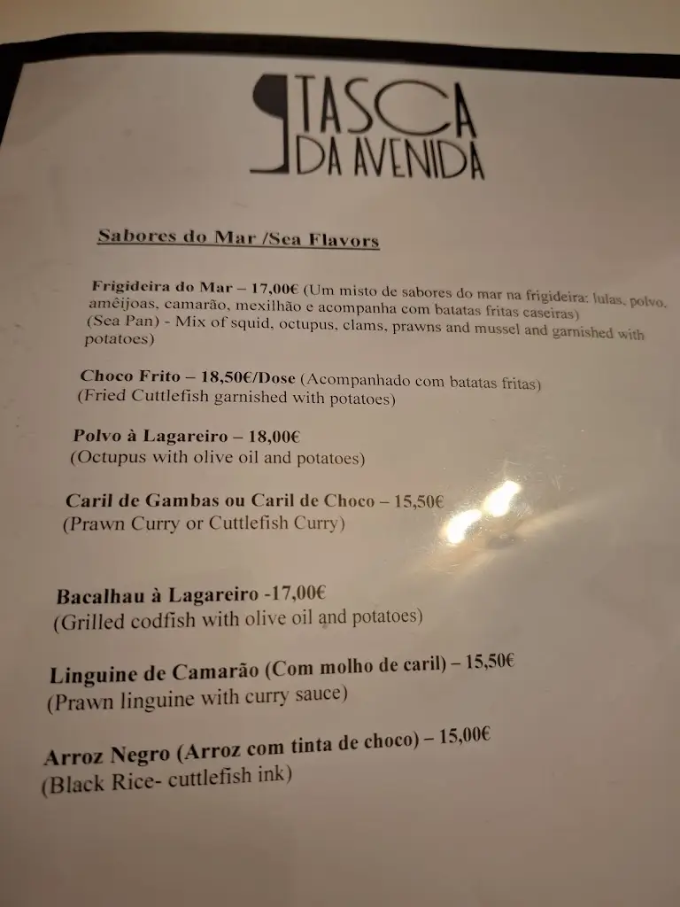 Menu_Tasca da Avenida_Setúbal_immagine_1