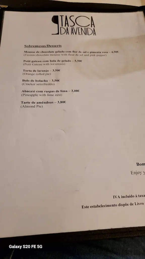 Menu_Tasca da Avenida_Setúbal_immagine_4