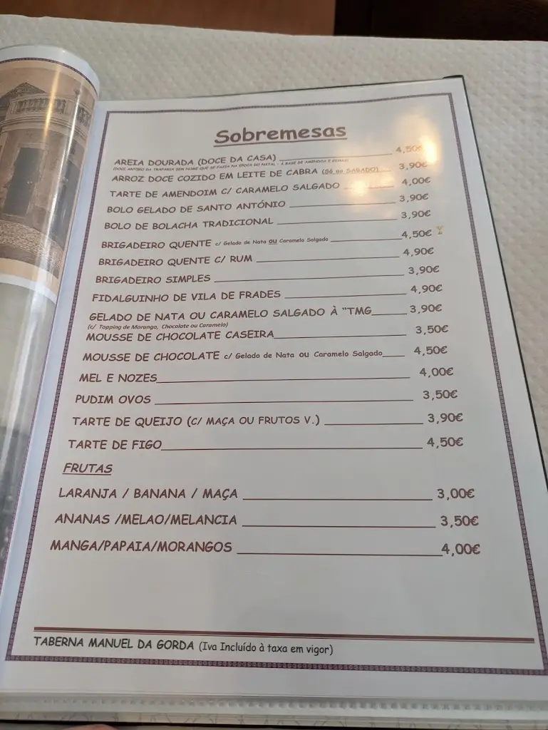 Menu_Taberna Manuel da Gorda_Trafaria_immagine_1