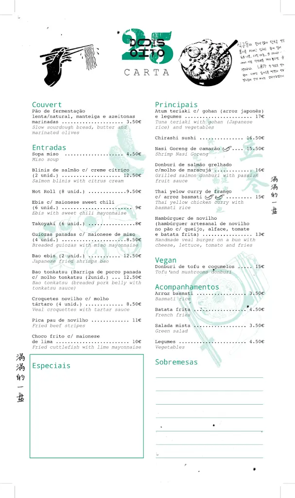 Menu_Dois Oito 25_Trafaria_immagine_1