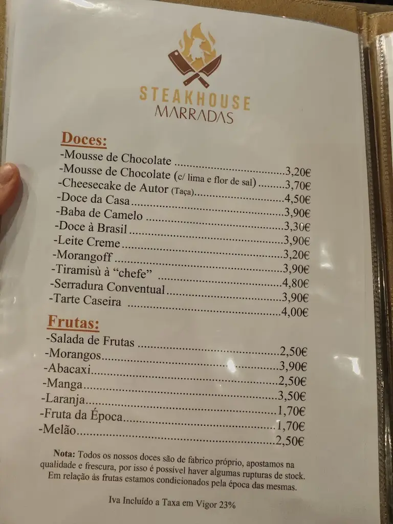 Menu_Steakhouse Marradas Montijo_Montijo_imagen_3