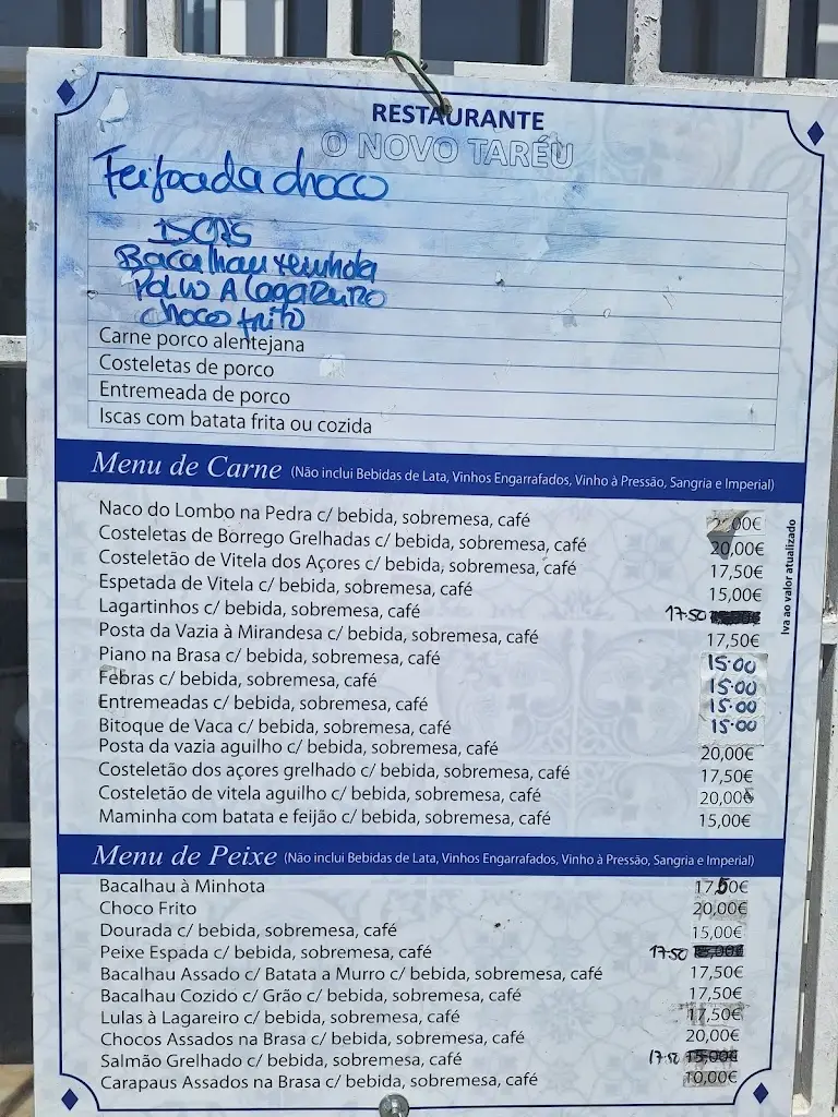 Menu_Restaurante O Novo Taréu_Sobreda_immagine_1