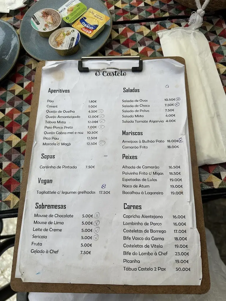 Menu_Restaurante O Castelo_Sines_immagine_2