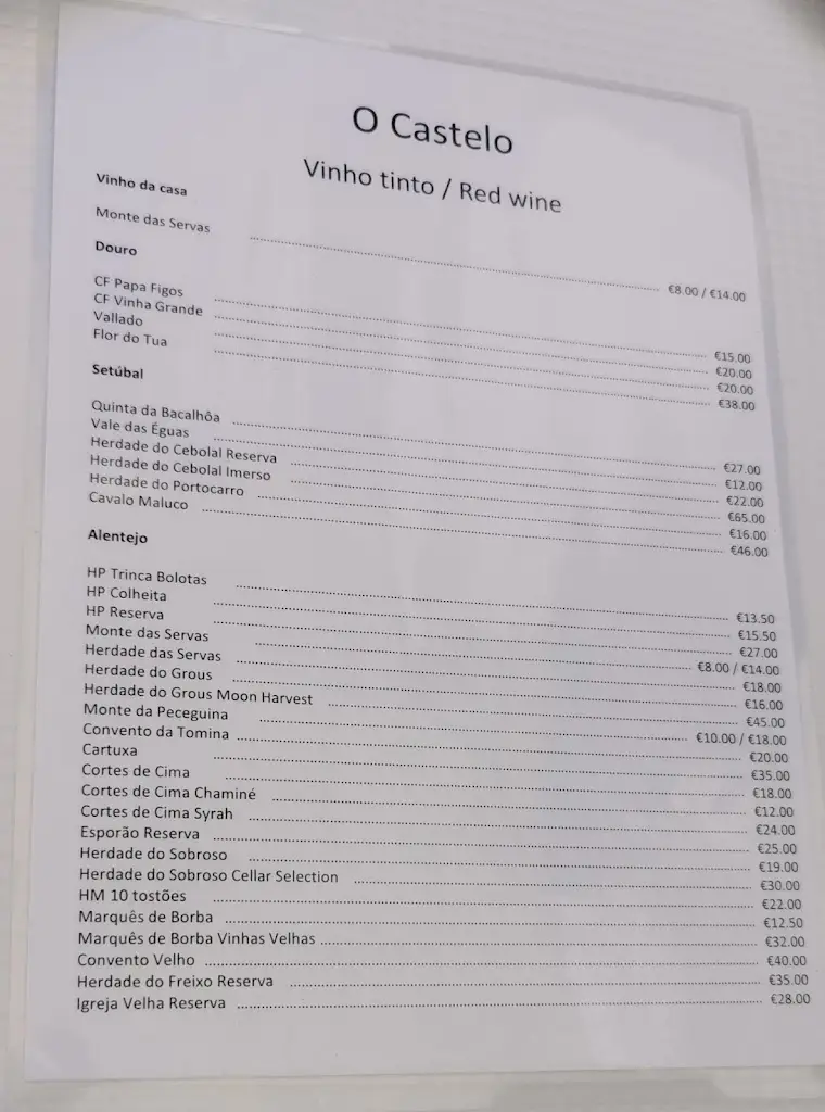 Menu_Restaurante O Castelo_Sines_immagine_4
