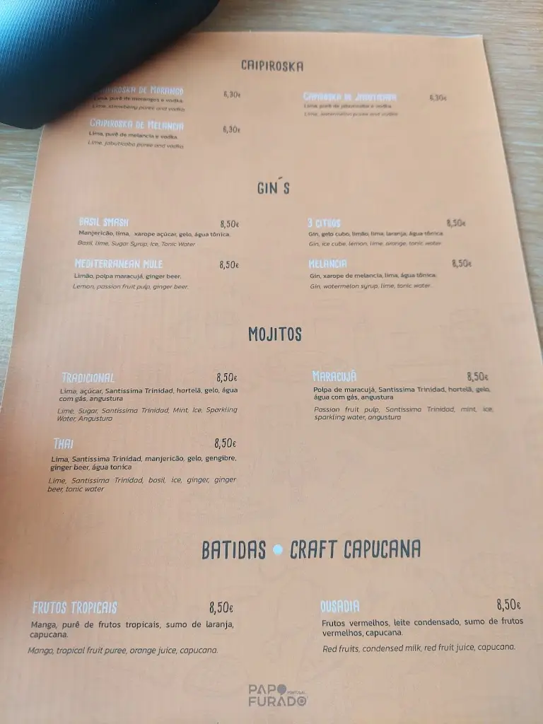 Menu_Papo Furado Portugal_Sines_immagine_2