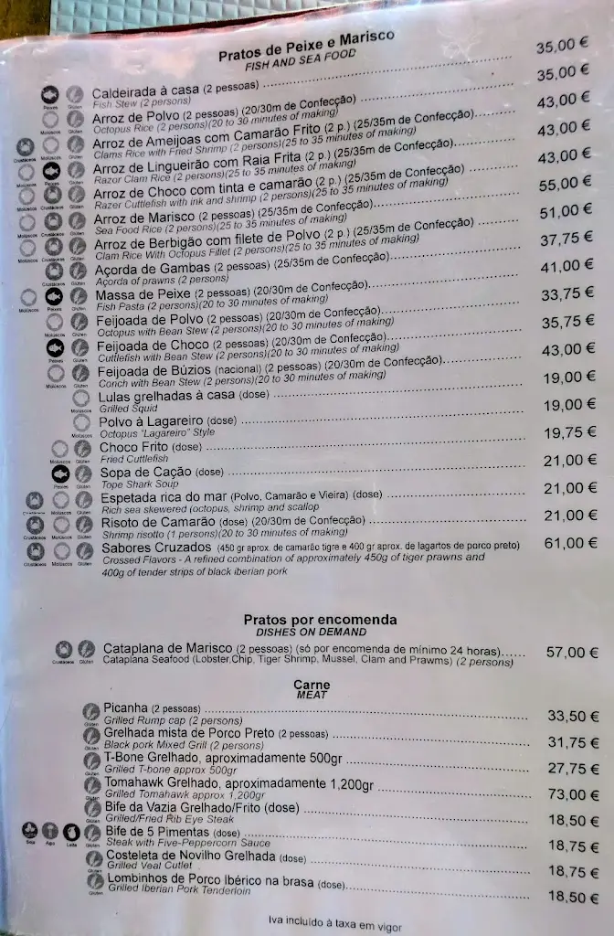 Menu_Restaurante do Luís_Sines_immagine_1