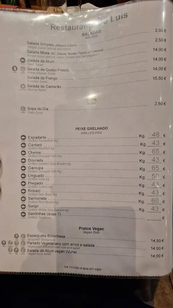 Menu_Restaurante do Luís_Sines_immagine_2