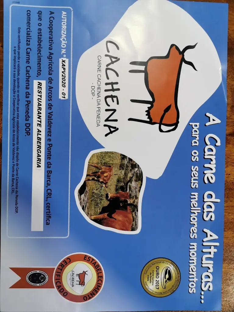 Menu_Restaurante Albergaria_Paredes de Coura_immagine_1