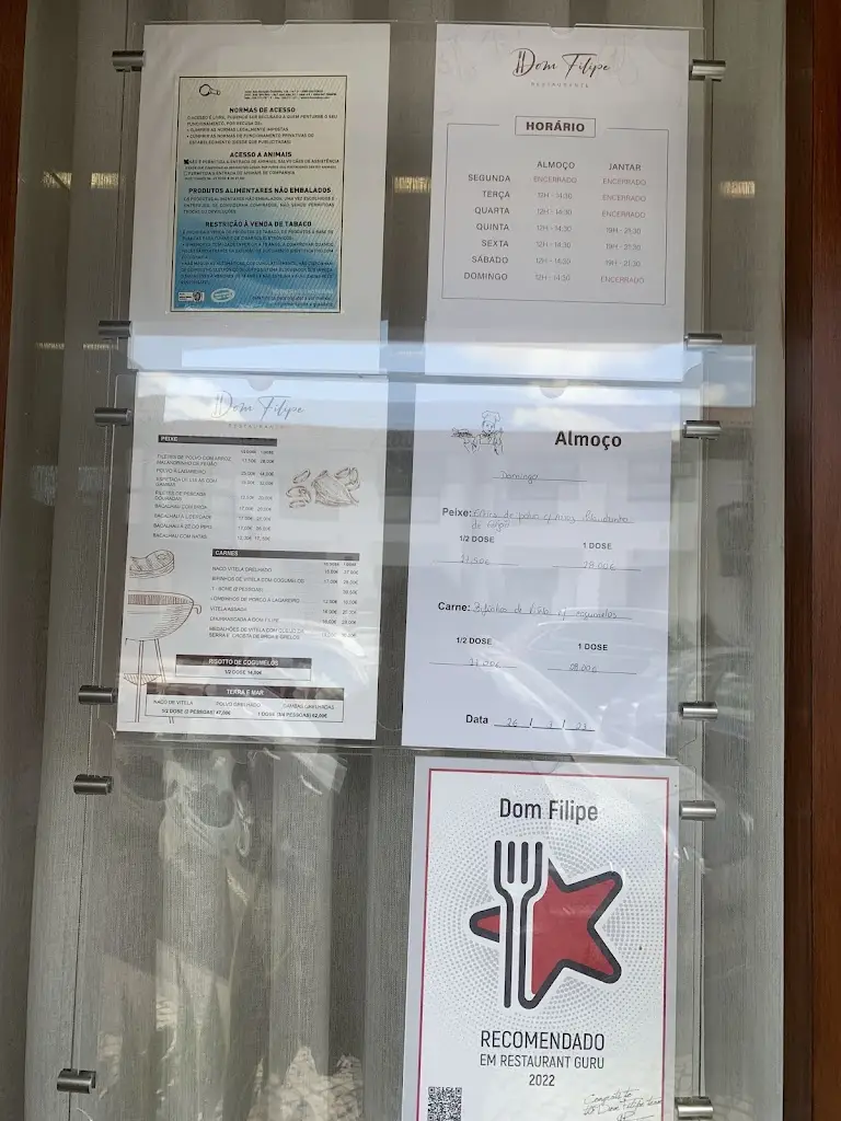 Menu_Dom Filipe_Oliveira de Azemeis_immagine_3