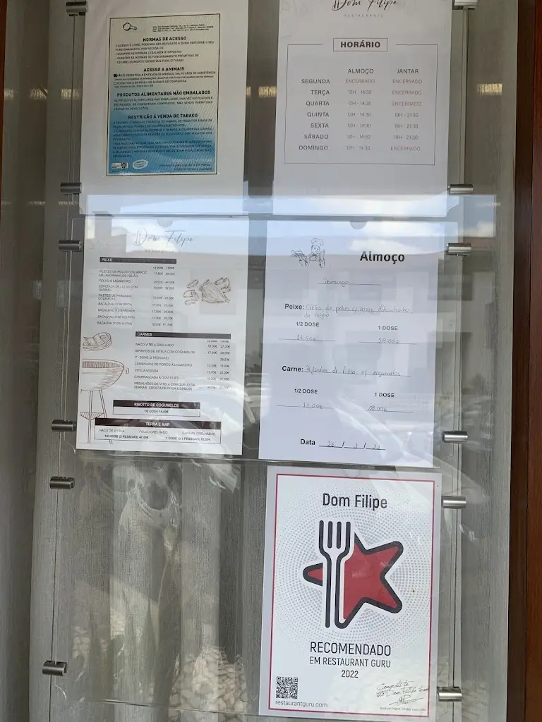 Menu_Dom Filipe_Oliveira de Azemeis_immagine_4