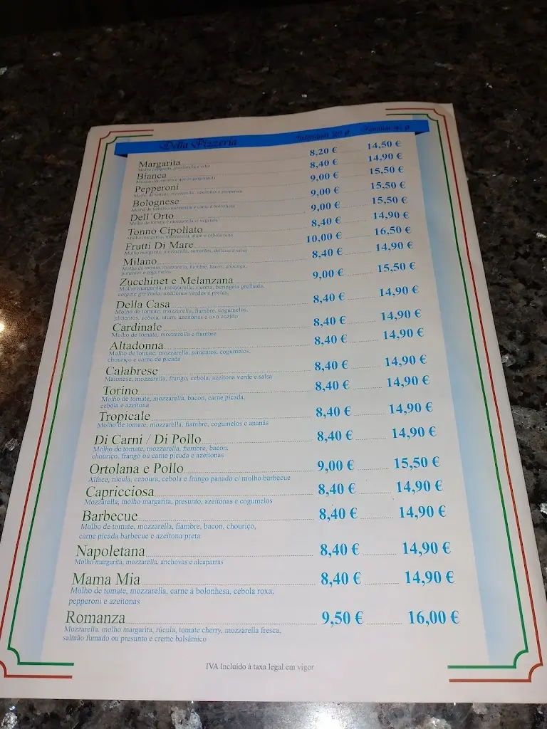 Menu_Romanza Restaurante Pizzaria ( Arcos Valdevez)_Arcos de Valdevez_immagine_3