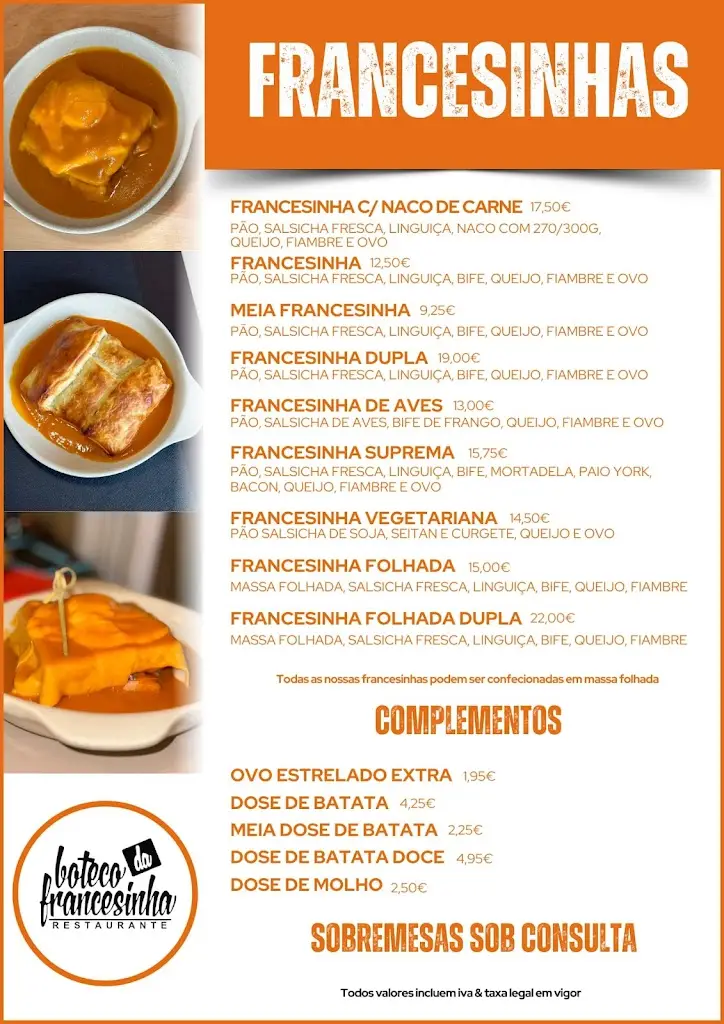 Menu_Boteco da Francesinha_Arcos de Valdevez_immagine_1