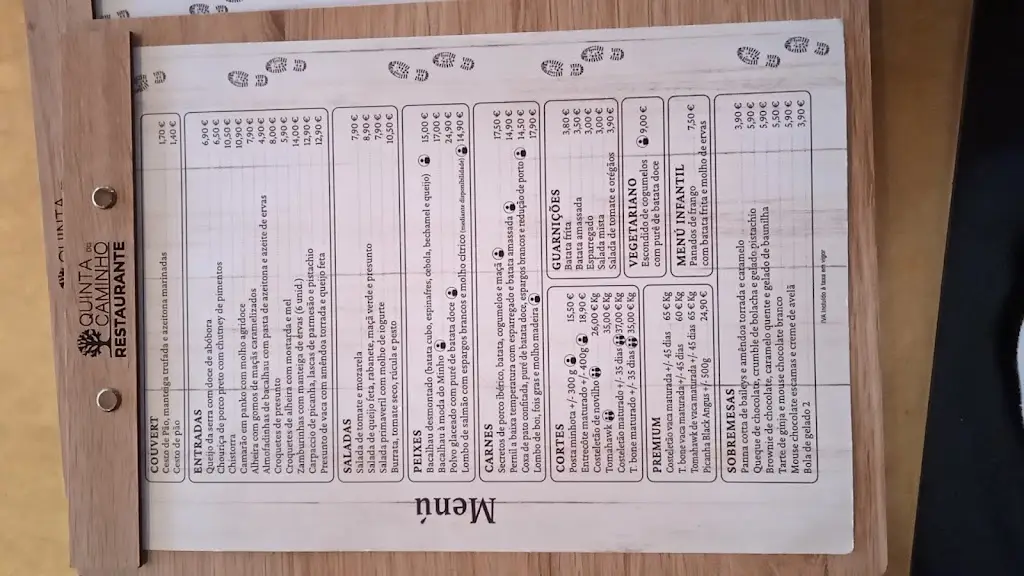 Menu_Restaurante Quinta do Caminho_Valença_immagine_2