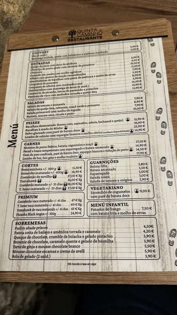 Menu_Restaurante Quinta do Caminho_Valença_immagine_4