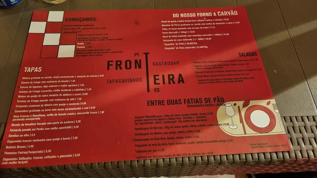 Menu_Fronteira Gastrobar-Tapas Wines Gins_Valença_immagine_2