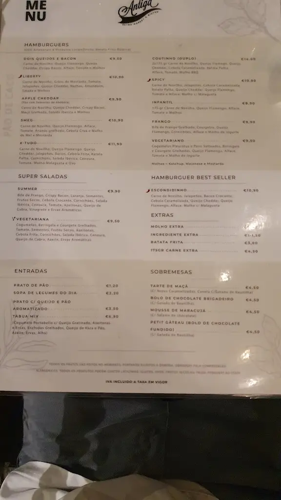 Menu_À Moda Antiga - Retro Market & Bistro_Viana do Castelo_immagine_4