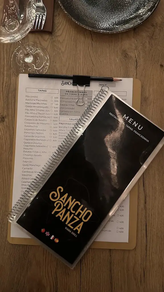 Menu_Sancho Panza Viana Grill_Viana do Castelo_imagen_1