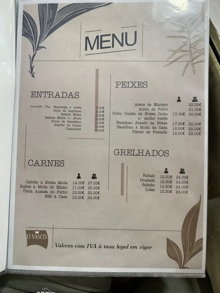 Menu_O Vasco - Restaurante_Viana do Castelo_immagine_4