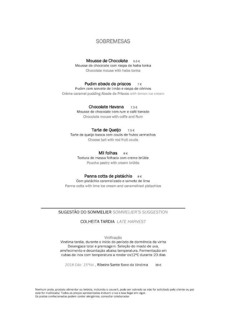 Menu_Pecado Capital Restaurante em Viana do Castelo_Viana do Castelo_immagine_1