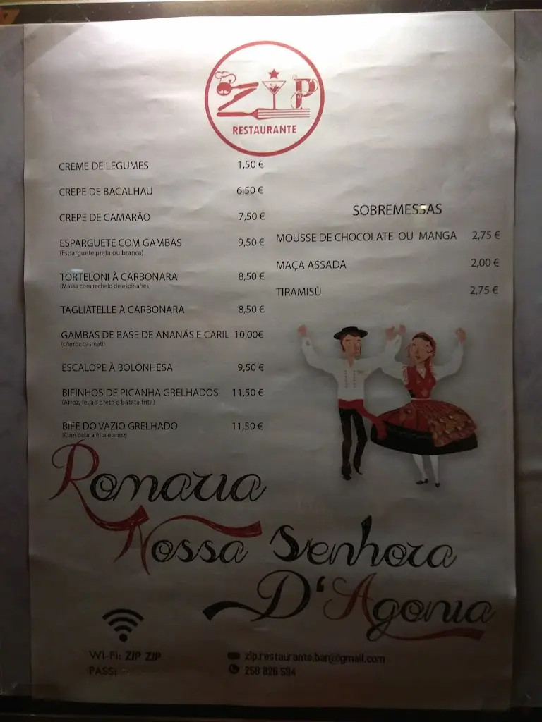 Menu_Zip Zip Restaurant Bar_Viana do Castelo_immagine_4