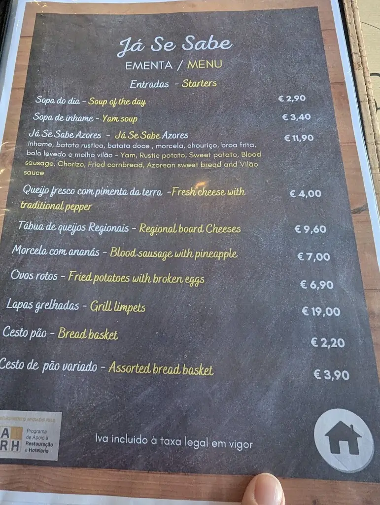 Menu_Já Se Sabe_Fenais da Ajuda_immagine_2