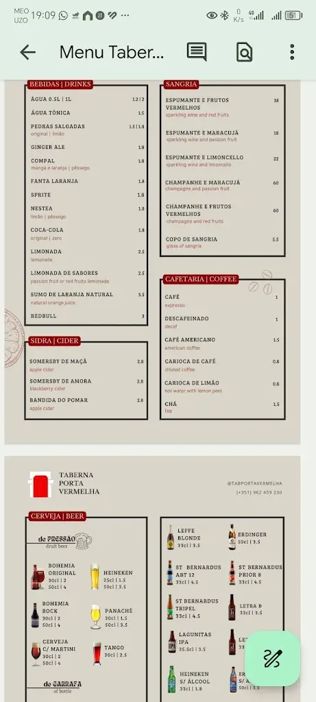 Menu_Taberna Porta Vermelha_Ponte de Lima_image_1