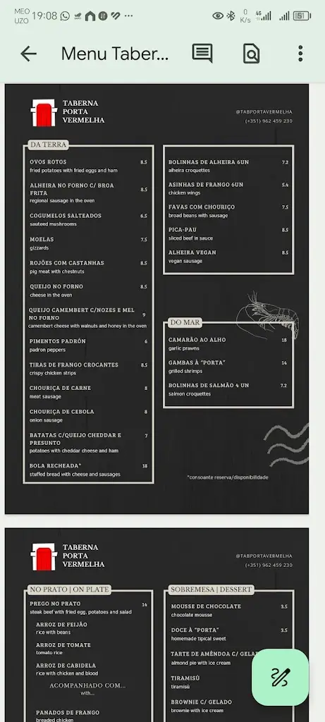 Menu_Taberna Porta Vermelha_Ponte de Lima_image_3