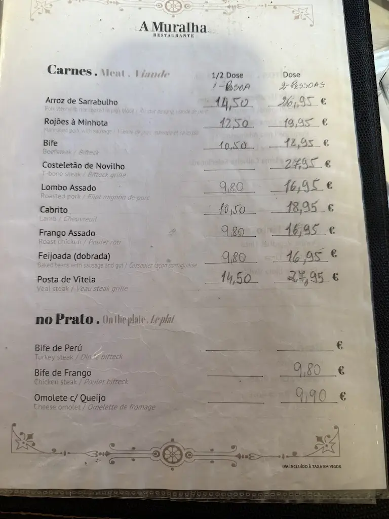 Menu_A Muralha_Ponte de Lima_image_1