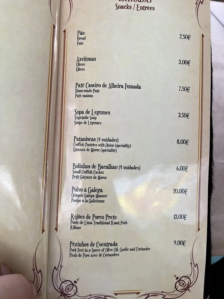 Menu_Taverna Vaca das Cordas_Ponte de Lima_immagine_2