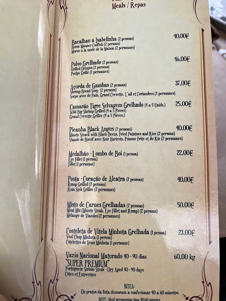 Menu_Taverna Vaca das Cordas_Ponte de Lima_immagine_3