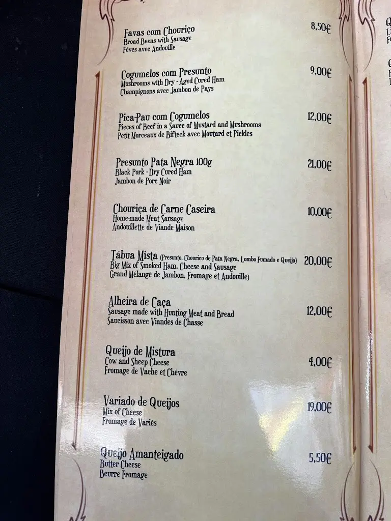 Menu_Taverna Vaca das Cordas_Ponte de Lima_immagine_4