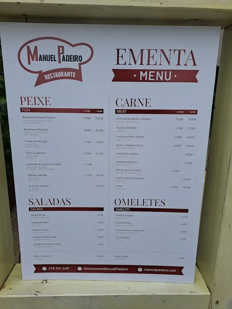 Menu_Manuel Padeiro_Ponte de Lima_immagine_2