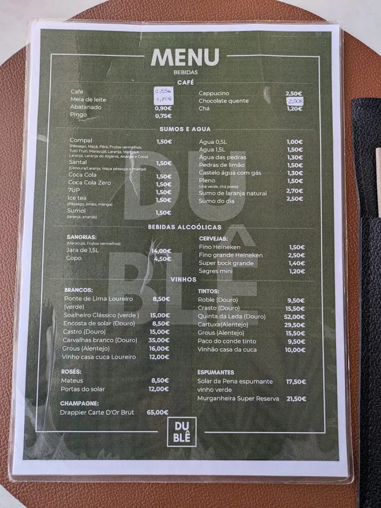 Menu_Dublê - Café, Brunch & Tapas_Ponte de Lima_immagine_1