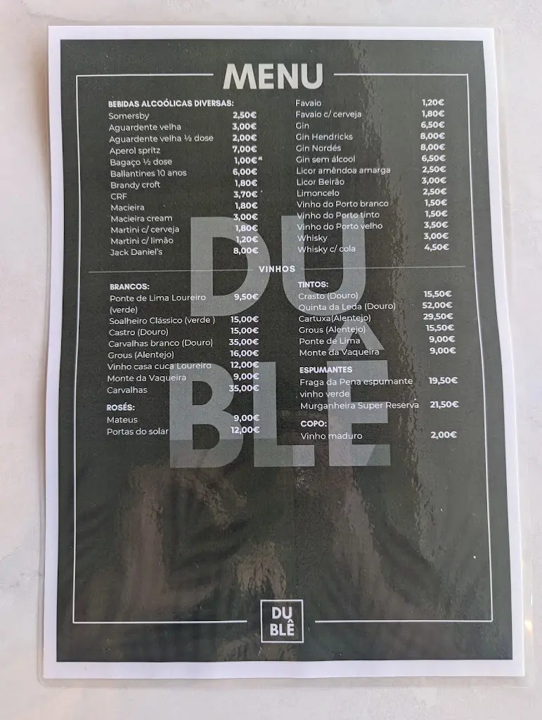 Menu_Dublê - Café, Brunch & Tapas_Ponte de Lima_immagine_2