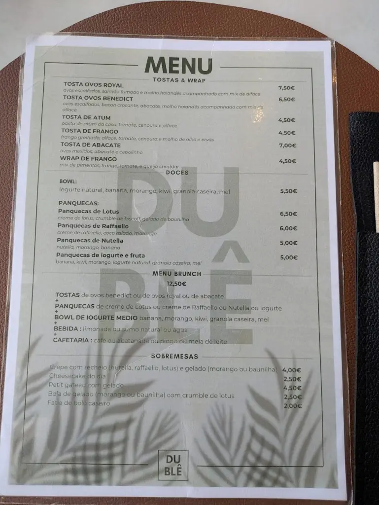 Menu_Dublê - Café, Brunch & Tapas_Ponte de Lima_immagine_4