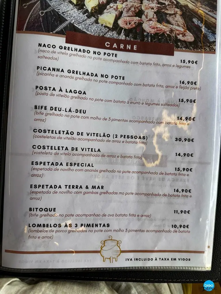 Menu_Restaurante Lagoa Verde_Monção_immagine_1
