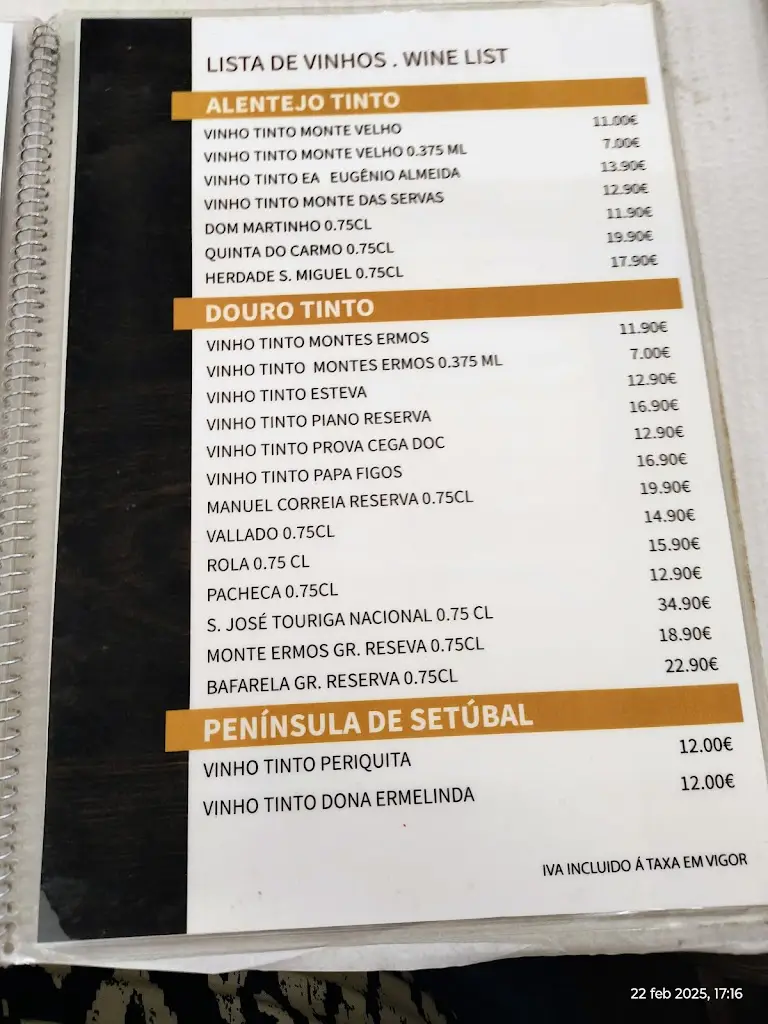 Menu_Restaurante Lagoa Verde_Monção_immagine_3
