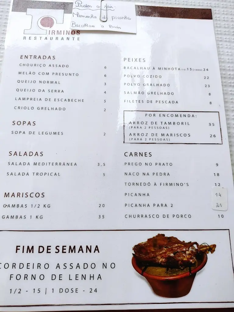 Menu_Restaurante Firminos - Café Central_Monção_imagen_2