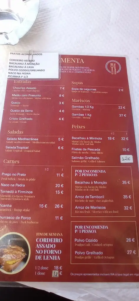 Menu_Restaurante Firminos - Café Central_Monção_imagen_4