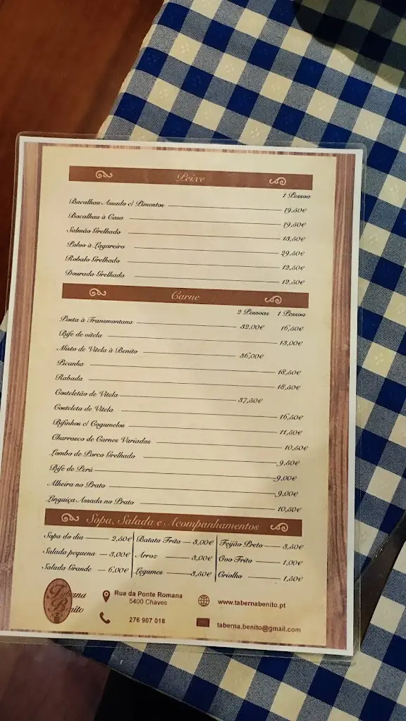 Menu_Taberna Benito_Chaves_immagine_4