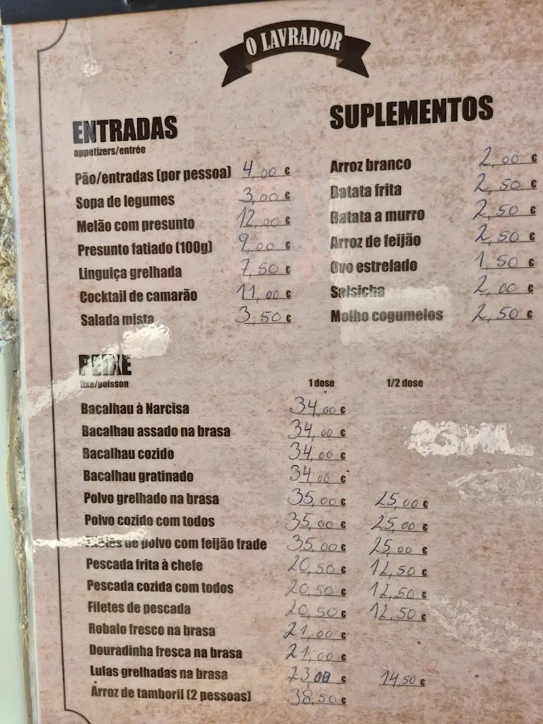 Menu_O Lavrador_Chaves_immagine_1
