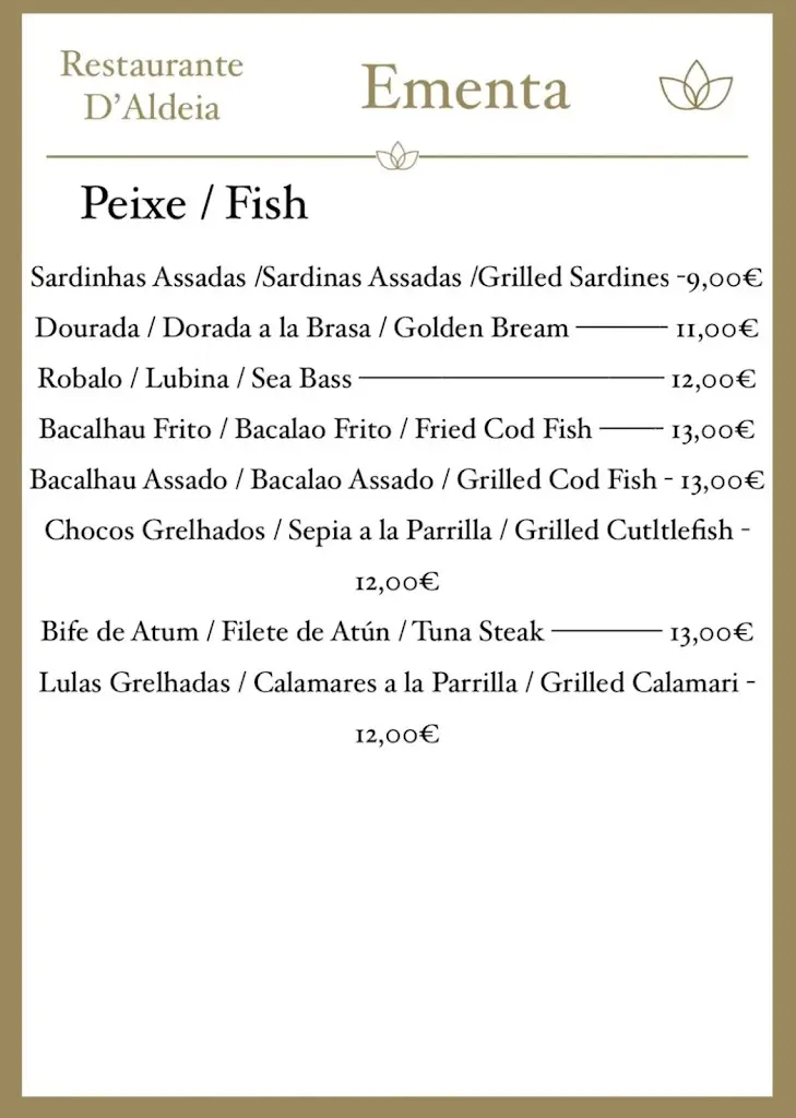 Menu_Restaurante D'Aldeia_Aldeia Nova de São Bento_image_2