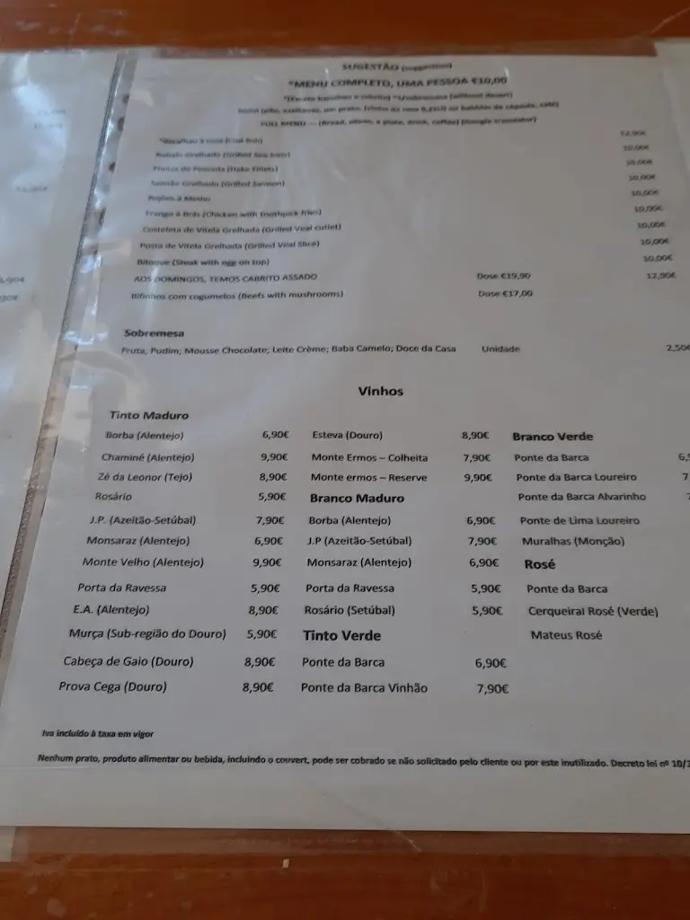 Menu_Restaurante Jaime Gomes_Ponte da Barca_immagine_3